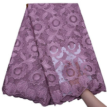 Load image into Gallery viewer, Sunflower Pattern Guipure Cord Lace 17963-Plum
