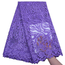 Cargar imagen en el visor de la galería, Sequins on Tulle Lace Fabric 18163-Medium Purple
