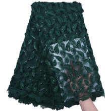 Load image into Gallery viewer, Sequined Embroidered Tulle Lace 18535-SacramentoGreen
