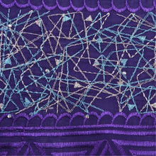 Load image into Gallery viewer, Purple Embroidery Swiss Lace 21736
