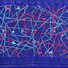 Cargar imagen en el visor de la galería, Royal Blue Embroidery Swiss Lace 21737

