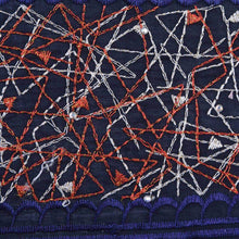 Charger l&#39;image dans la galerie, Navy Blue Embroidery Swiss Lace 21738
