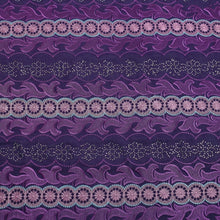 Cargar imagen en el visor de la galería, Dark Purple Embroidery Swiss Voile Cotton Fabric 22132
